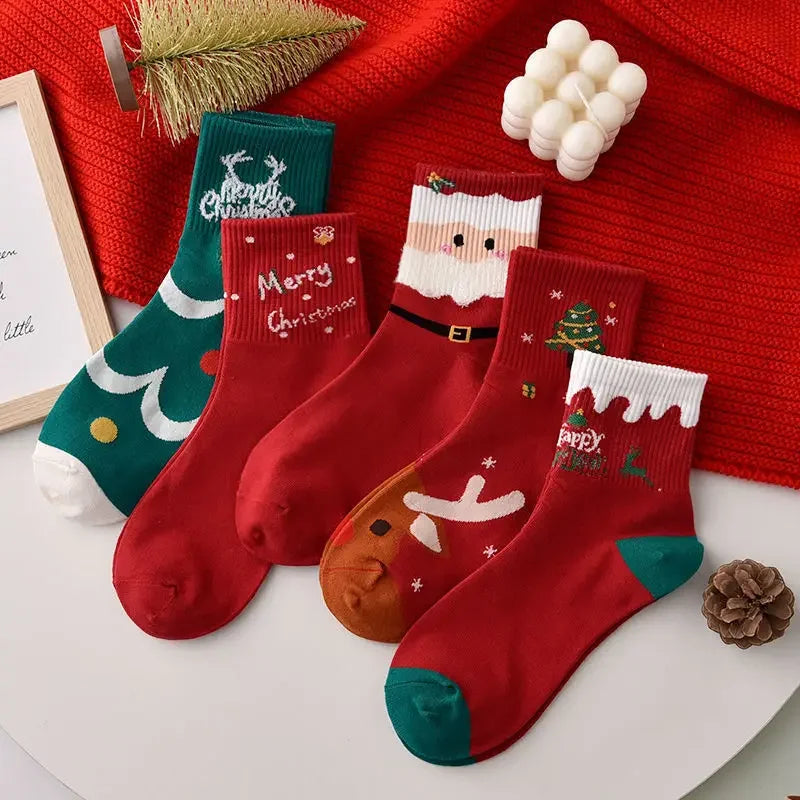 5 Pairs Christmas Stockings