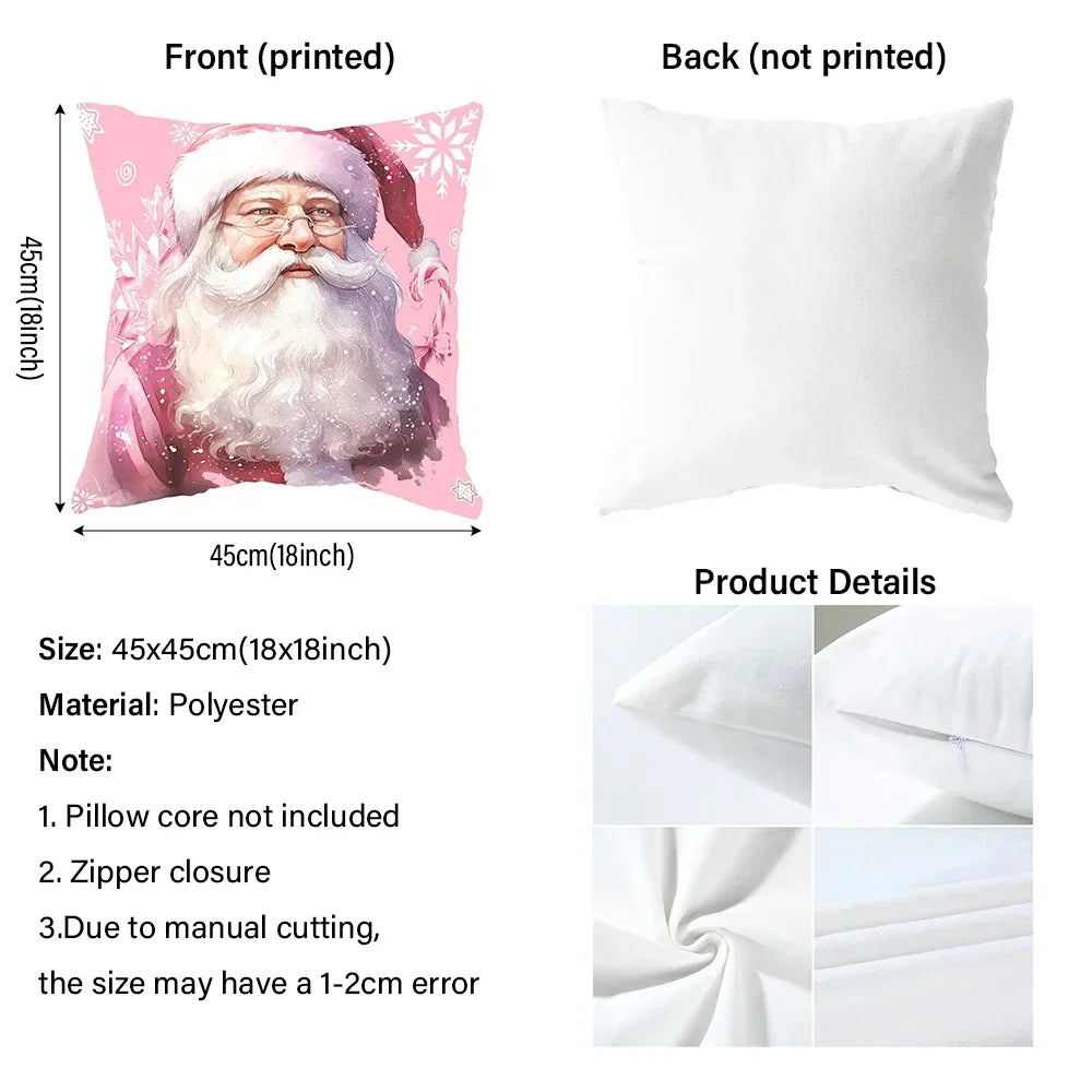 Santa Claus & Friends Christmas Pillowcase