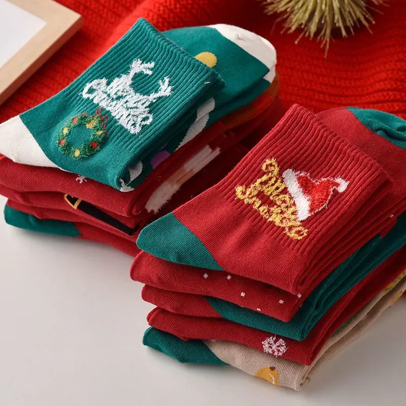 5 Pairs Christmas Stockings